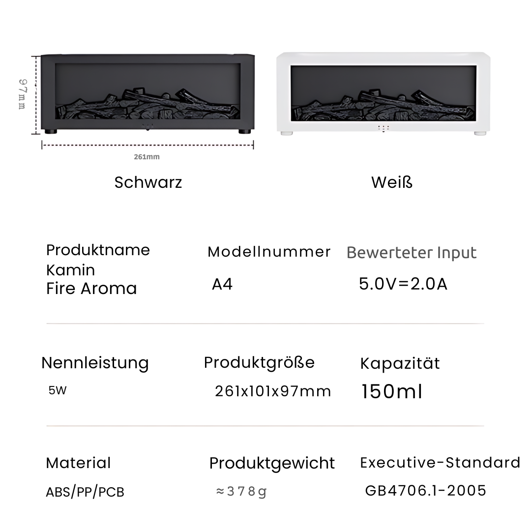 Firearoma™ - Flammenbefeuchter, Entspannen und Abschalten.